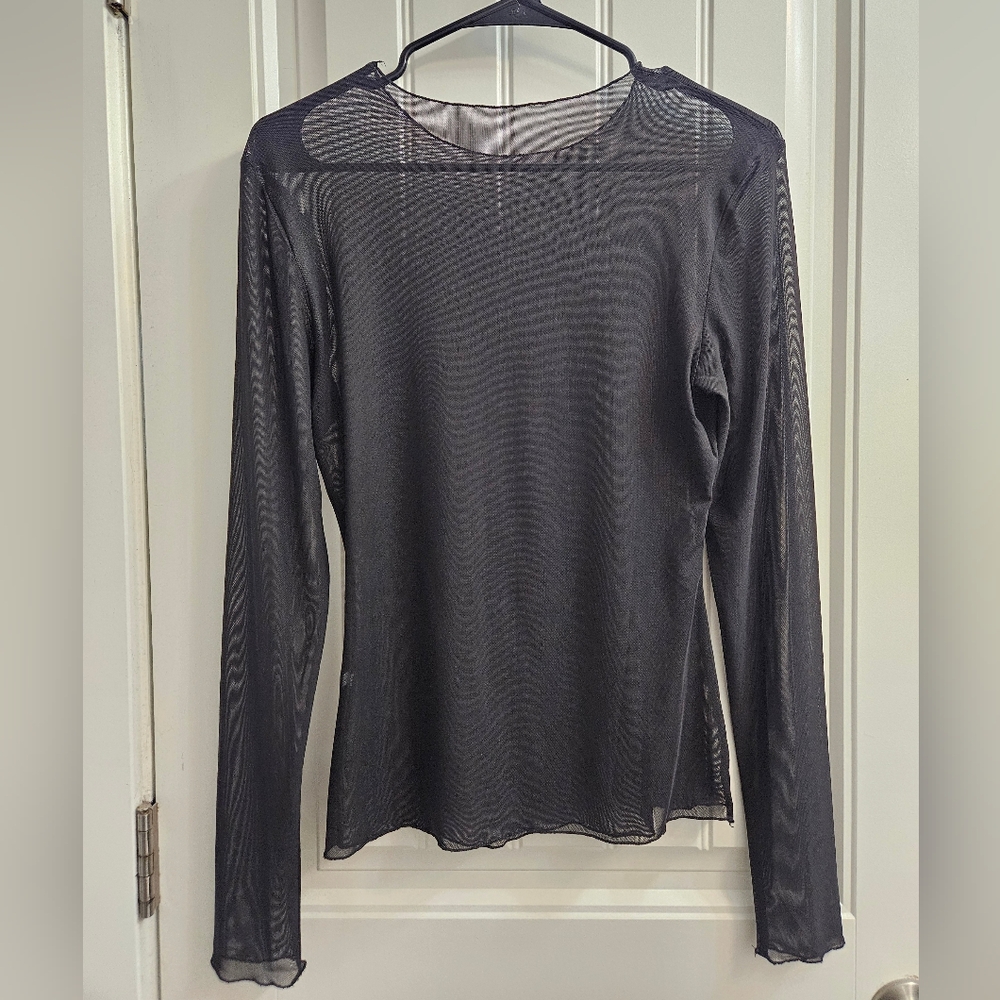 Black Sheer Women's Top